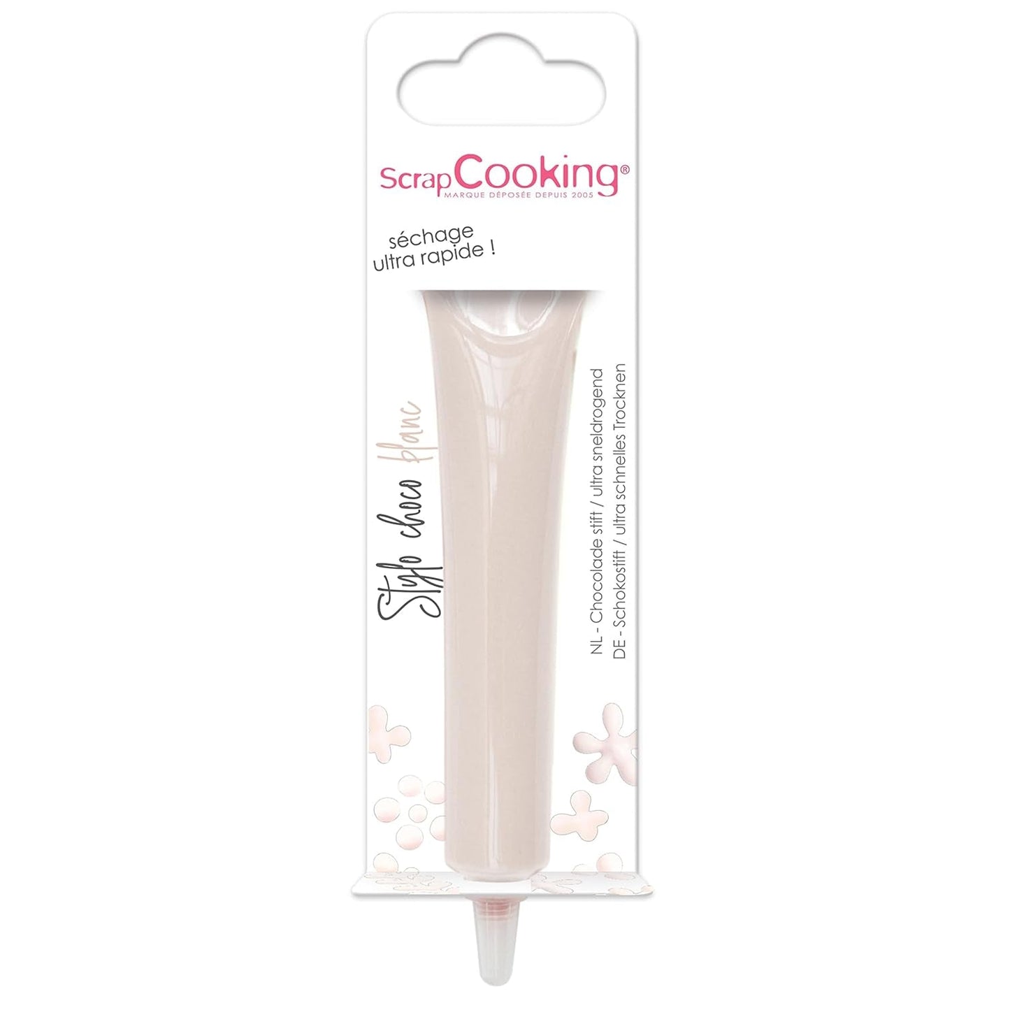 ScrapCooking - madfarve, forskellige farver, i rør til skrivning, 25 gram Naty Shop Hvid sukkerpasta 25G