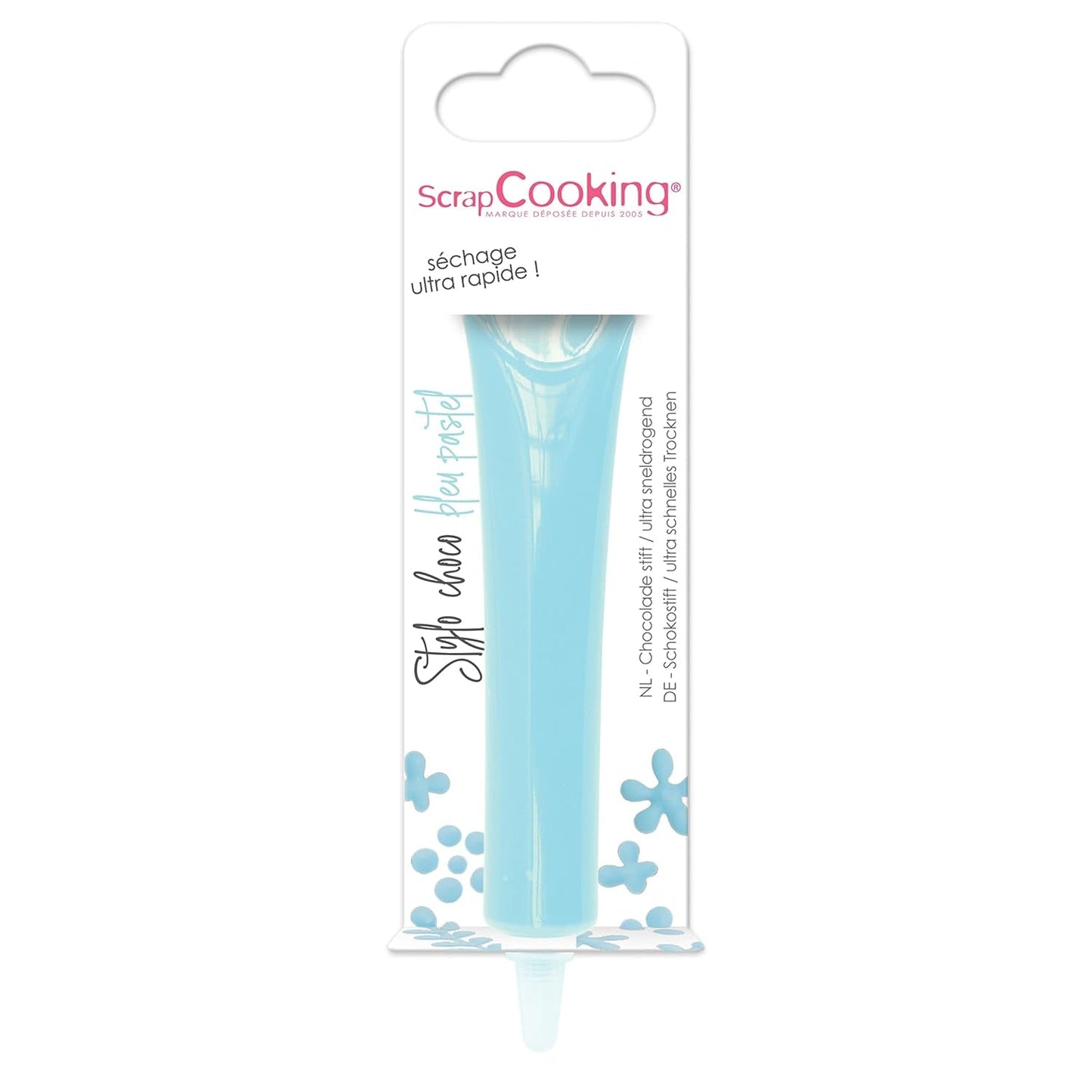 ScrapCooking - madfarve, forskellige farver, i en tube til skrivning, 25 gram Naty Shop Sukkerpasta Lille pastelblå
