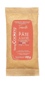 ScrapCooking - Pâte Ã Sucre Vert Sauge 250g - Colourant d'Origine Naturelle - Sans Gluten, Sans Huile de Palme - Pour Gâteaux, Pâtisseries Anniversaire - Vert Pastel - Fabrikie en France - 7621 Sukkerpasta Naty Shop Rød terracotta
