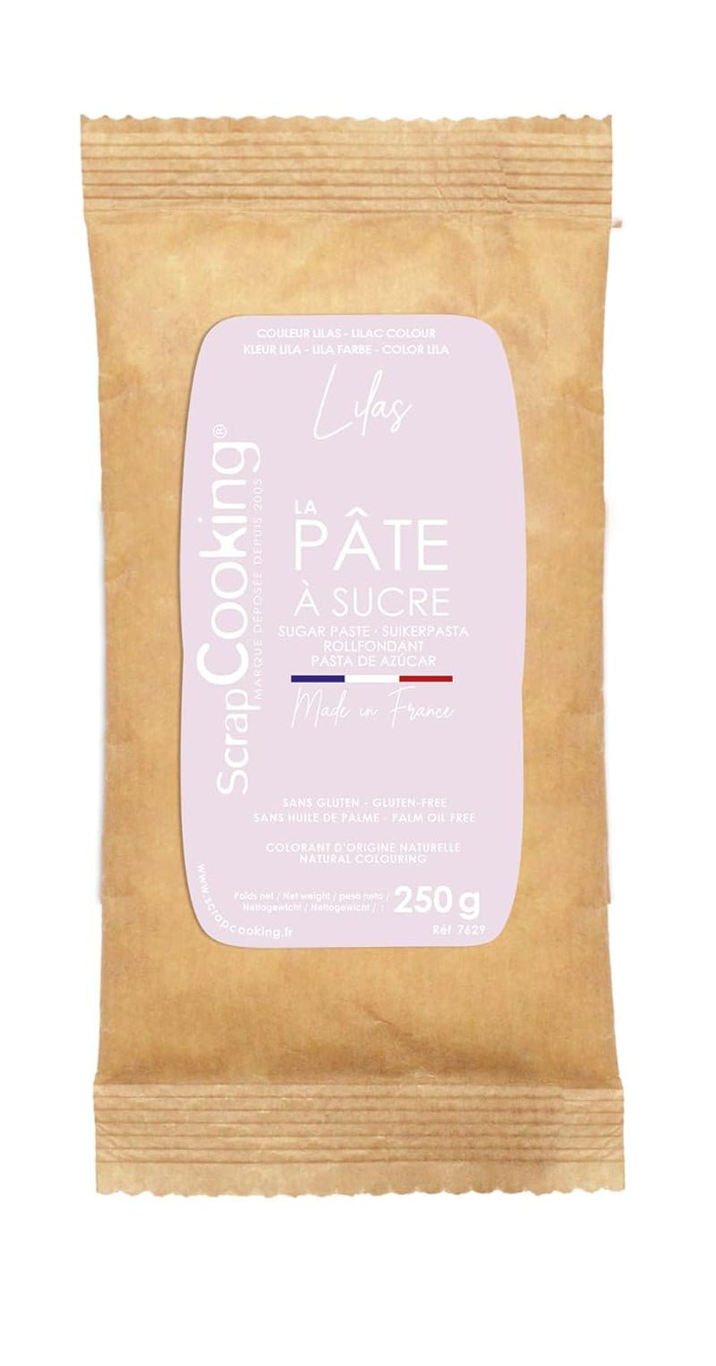 ScrapCooking - Pâte Ã Sucre Vert Sauge 250g - Colorant d'Origine Naturelle - Sans Gluten, Sans Huile de Palme - Pour Gâteaux, Pâtisseries Anniversaire - Vert Pastel - Fabrikie en France - 7621 Sukkerpasta Naty Shop Violet pastel