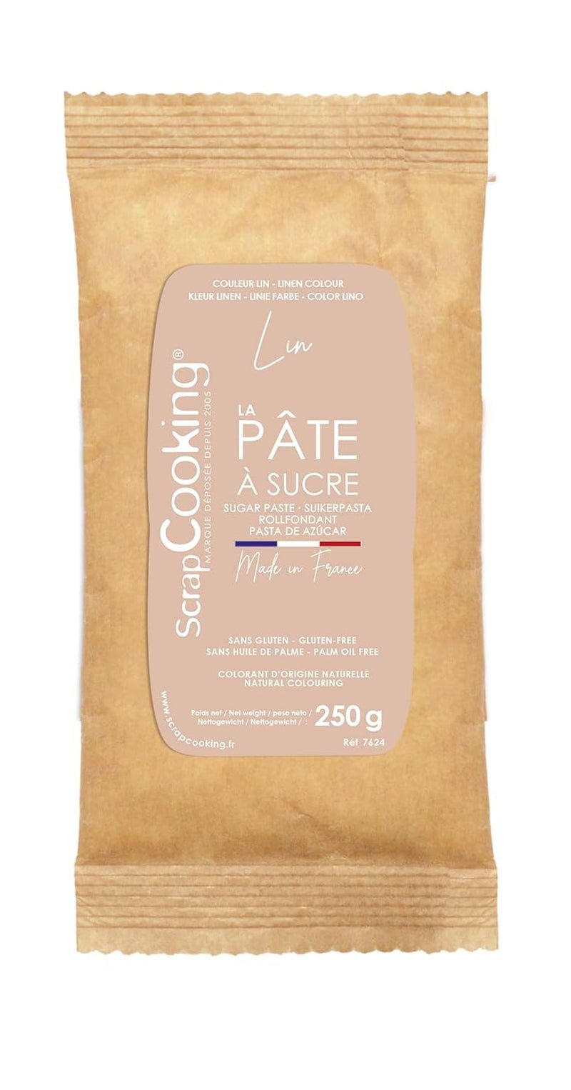 ScrapCooking - Pâte Ã Sucre Vert Sauge 250g - Colorant d'Origine Naturelle - Sans Gluten, Sans Huile de Palme - Pour Gâteaux, Pâtisseries Anniversaire - Vert Pastel - Fabrikie en France - 7621 Sukkerpasta Naty Shop Beige