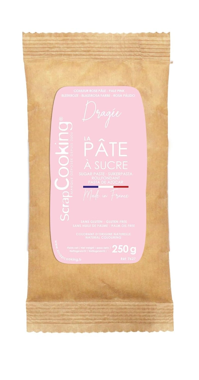 ScrapCooking - Pâte Ã Sucre Vert Sauge 250g - Colorant d'Origine Naturelle - Sans Gluten, Sans Huile de Palme - Pour Gâteaux, Pâtisseries Anniversaire - Vert Pastel - Fabrikie en France - 7621 Sukkerpasta Naty Shop Pastel pink