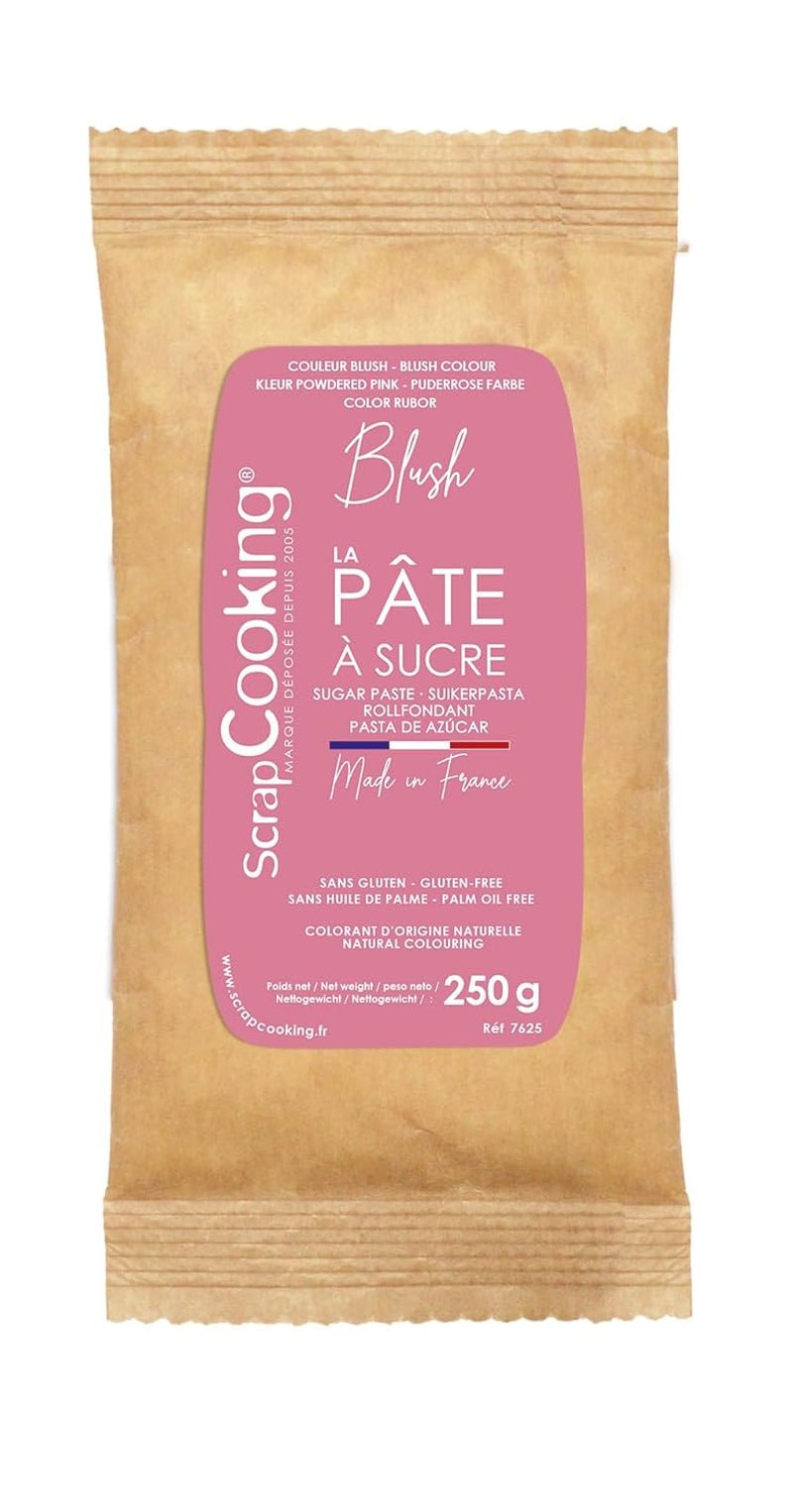 ScrapCooking - Pâte Ã Sucre Vert Sauge 250g - Colourant d'Origine Naturelle - Sans Gluten, Sans Huile de Palme - Pour Gâteaux, Pâtisseries Anniversaire - Vert Pastel - Fabrikie en France - 7621 Sukkerpasta Naty Shop Pink blush