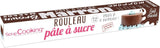 ScrapCooking - Pink fondant rulle â'¬ 36 cm - Rullet sort fondant 430 g - Kage topper fondant topper dekoration til kager, bagning, fødselsdage, fester - Pink - 7264 Naty Shop Brun sukkerpasta