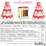 ScrapCooking - Sæt med 5 Fondant - hvid, gul, rød, grøn og brun - 5 x 80g - sukkerpasta til kager Kagepynt Fødselsdagsjul - glutenfri og palmeoliefri - 7257 Naty Shop Sugarpaste