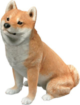 Skulptur, harpiks, hvid, mellemstørrelse Naty Shop figurer og skulpturer Mellemstørrelse Shiba Inu