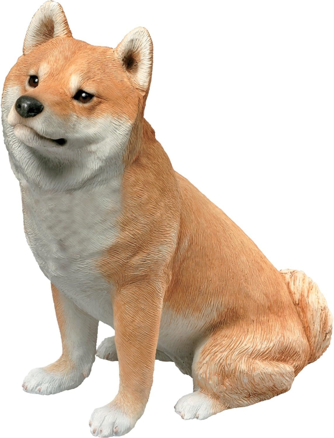 Skulptur, harpiks, hvid, mellemstørrelse Naty Shop figurer og skulpturer Mellemstørrelse Shiba Inu