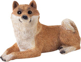 Skulptur, harpiks, hvid, mellemstørrelse Naty Shop statuetter og skulpturer størrelse S Shiba Inu