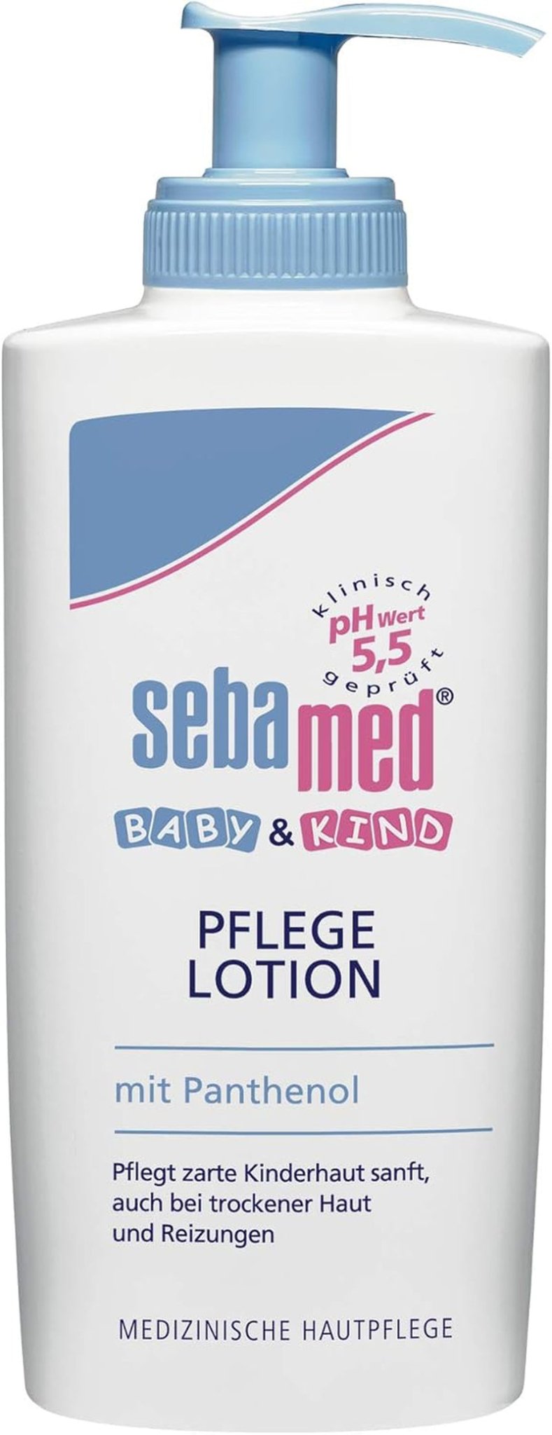Sebamed Baby and Child Care Lotion med Panthenol, 2-pak, 2 x 200 ml, plejer skånsomt børns sarte hud, også til tør hud og irritationer Børn - Bad og hudpleje Naty Shop 2-pak, 2 X 200 ml