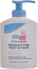 Sebamed Baby and Child Care Lotion med Panthenol, 2-pak, 2 x 200 ml, plejer skånsomt børns sarte hud, også til tør hud og irritationer Børn - Bad og hudpleje Naty Shop 3-pak, 3 X 200 ml