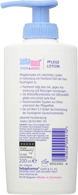 Sebamed Baby and Child Care Lotion med Panthenol, 2-pak, 2 x 200 ml, plejer blidt børns sarte hud, også til tør hud og irritationer Børn - Bad og hudpleje Naty Shop