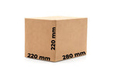 Sæt med 20 CO3 papkasser, 280 x 220 x 220 emballagekasser Nati Shop