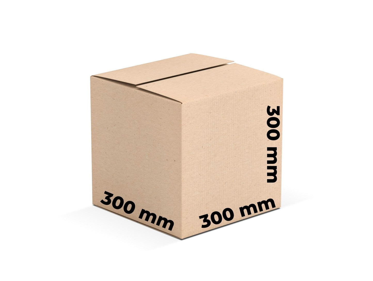 Sæt med 20 CO3 papkasser, 300 x 300 x 300 emballagekasser Nati Shop