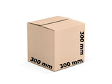 Sæt med 20 CO3 papkasser, 300 x 300 x 300 emballagekasser Nati Shop
