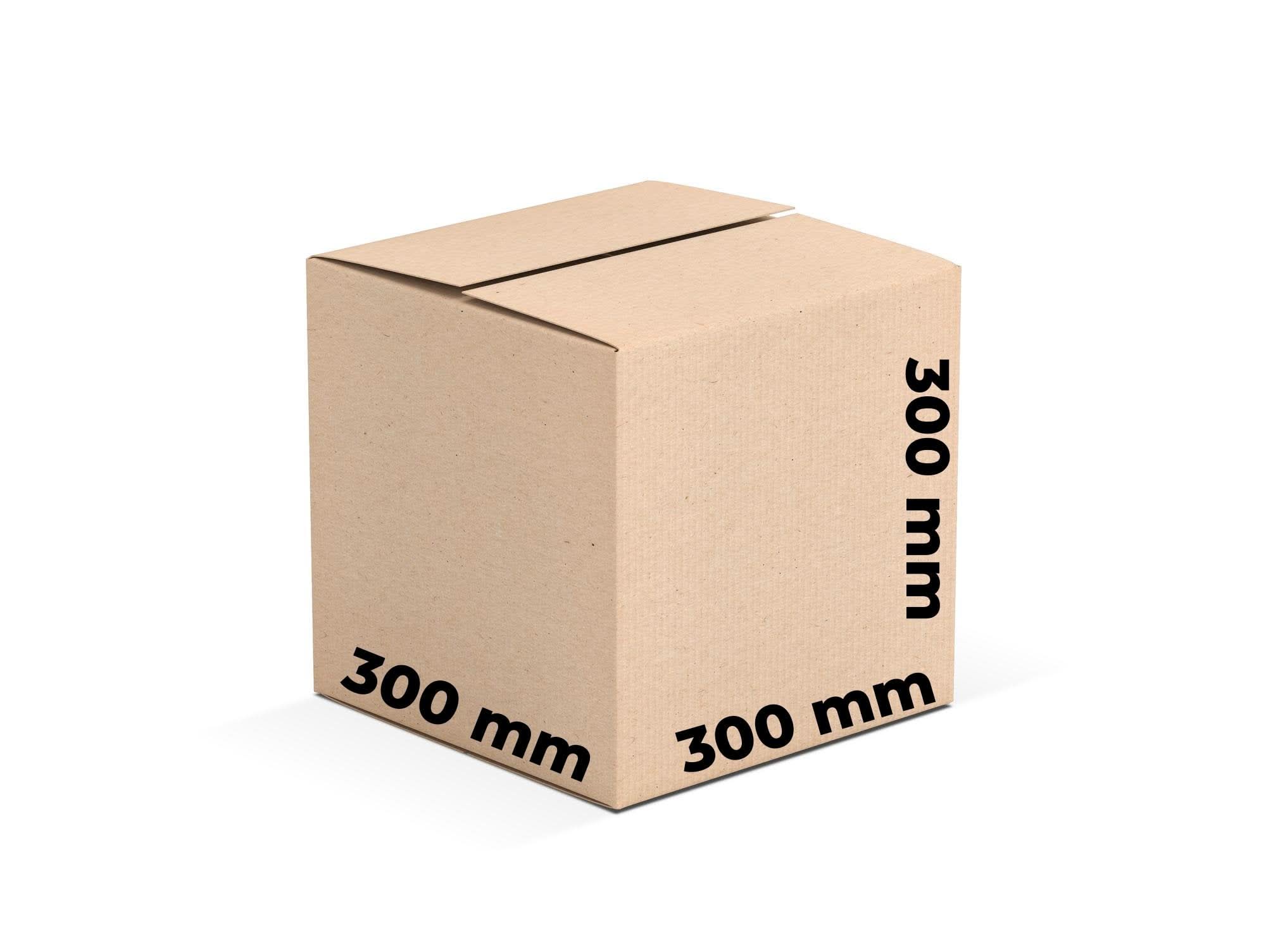 Sæt med 20 CO3 papkasser, 300 x 300 x 300 emballagekasser Nati Shop