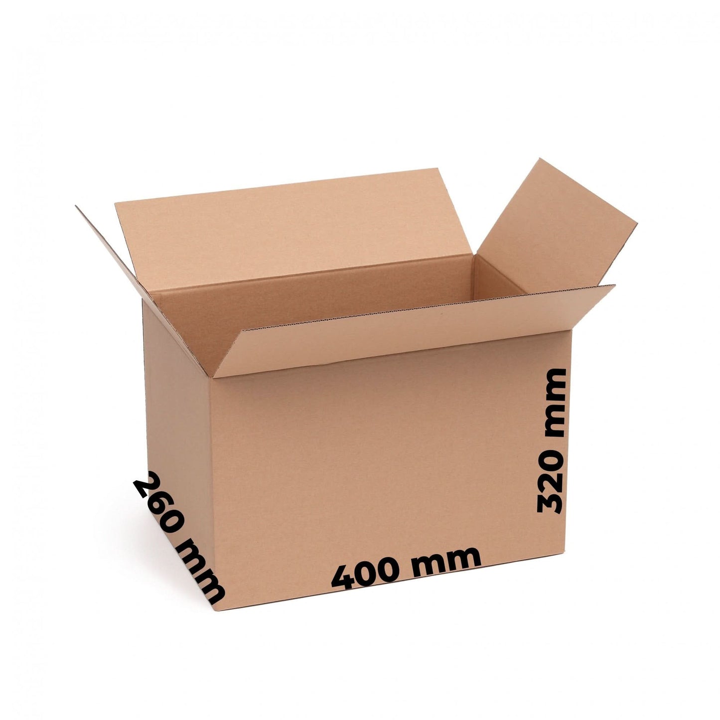 Sæt med 20 CO3 papkasser, 400 x 260 x 320 emballagekasser Nati Shop