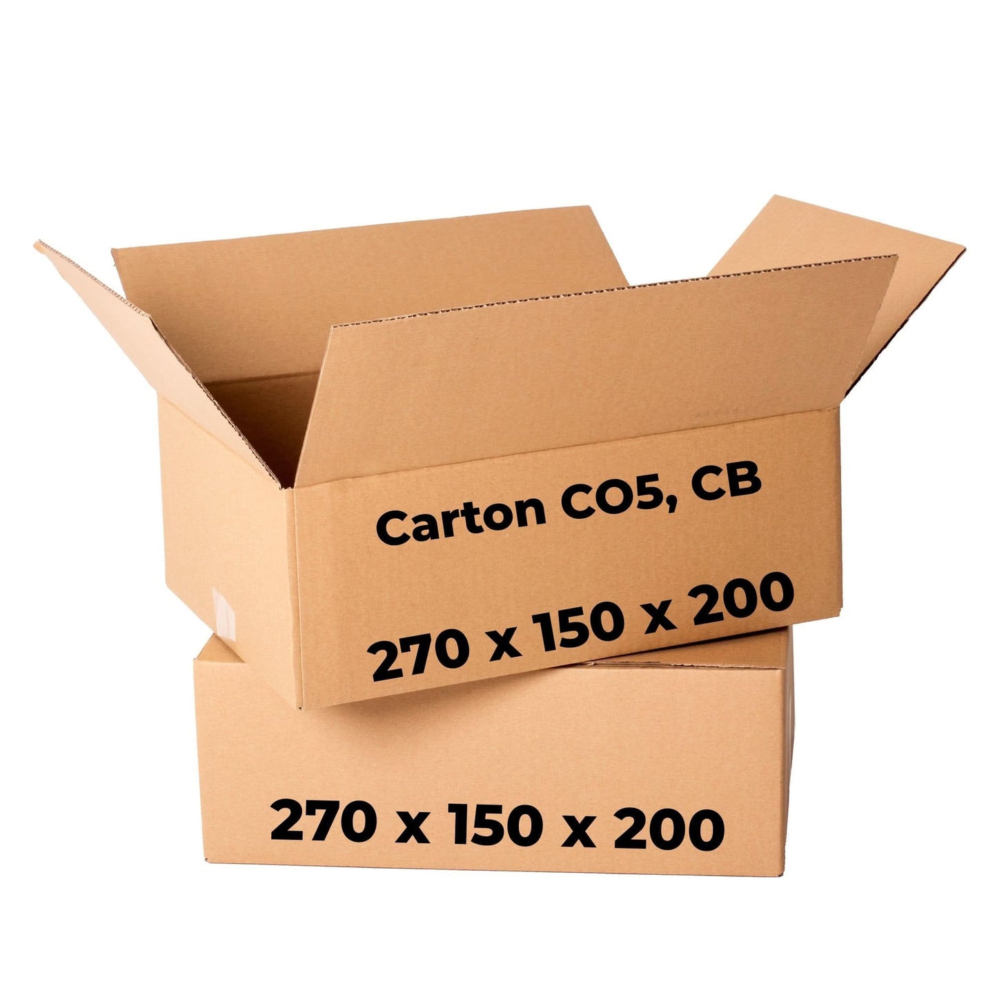 Sæt med 20 papkasser CO5, CB, 270 x 150 x 200 Emballagekasser Nati Shop