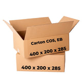 Sæt med 20 papkasser CO5, EB, 400 x 200 x 285 Emballagekasser Nati Shop
