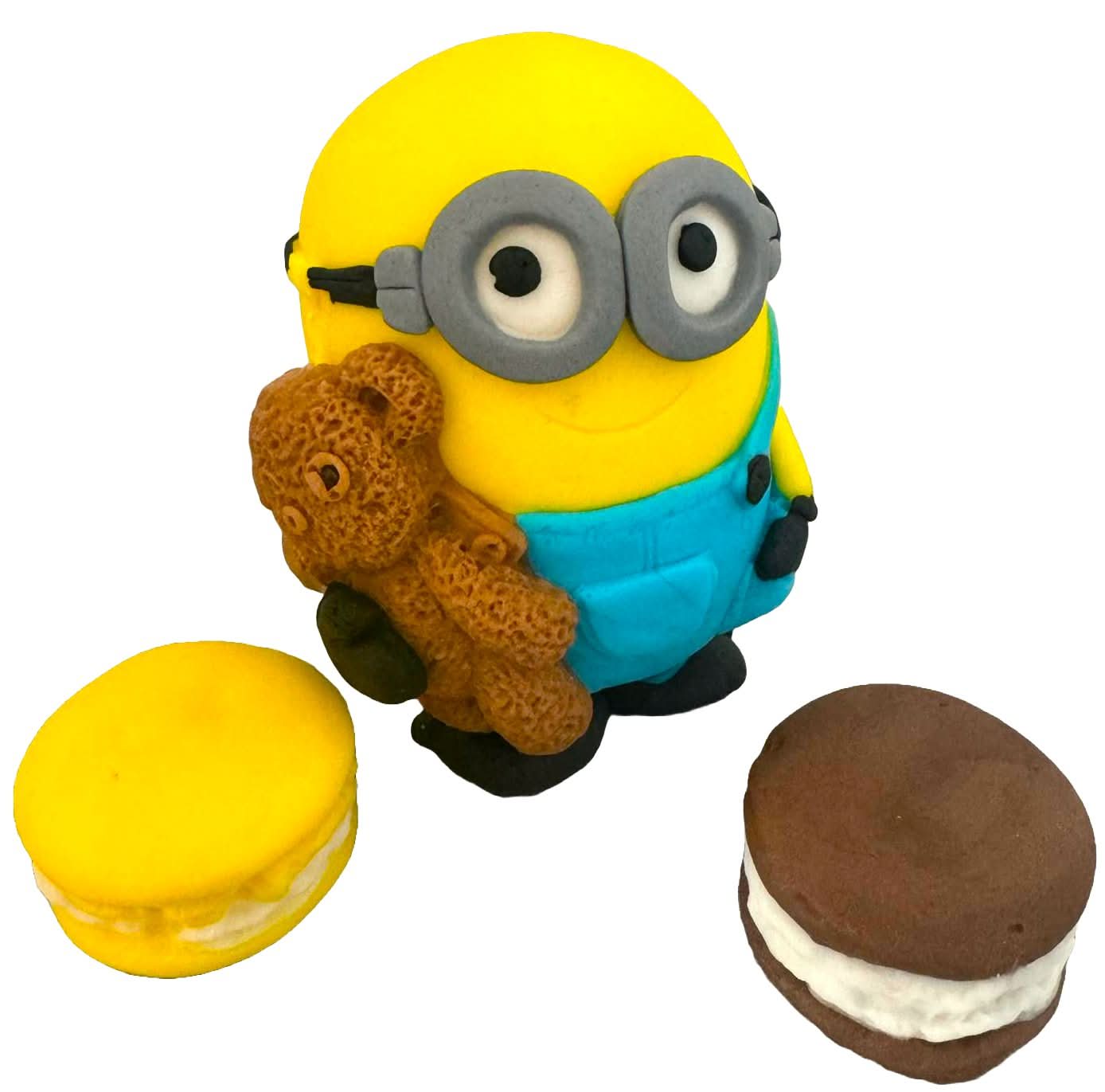 Sæt med 3 spiselige sukkerdekorationer, Bob, Minions Sugar Paste Decorations Nati Shop