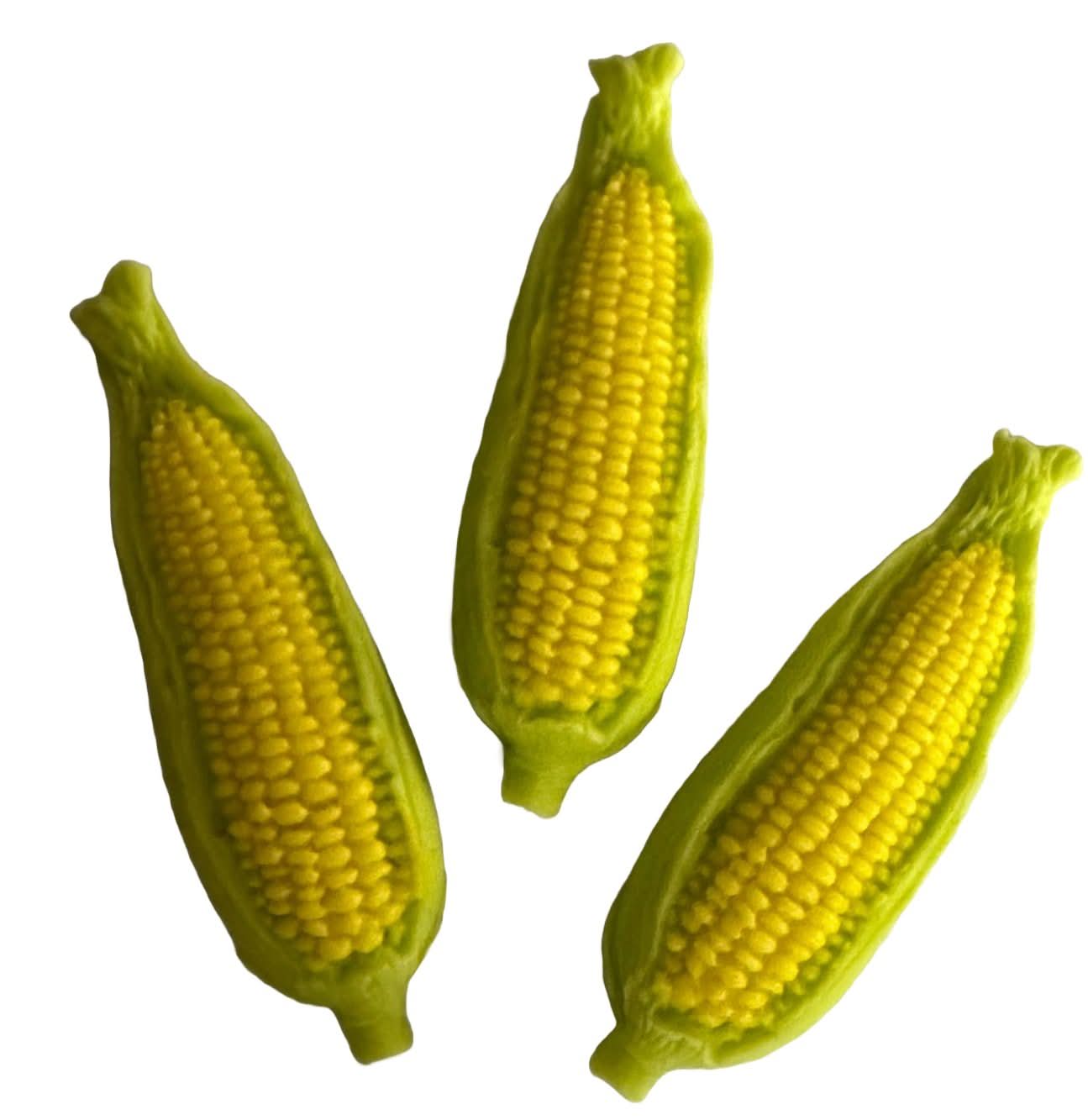 Sæt med 3 spiselige sukkerdekorationer, Corn Harvest Sugar Paste Decorations Nati Shop