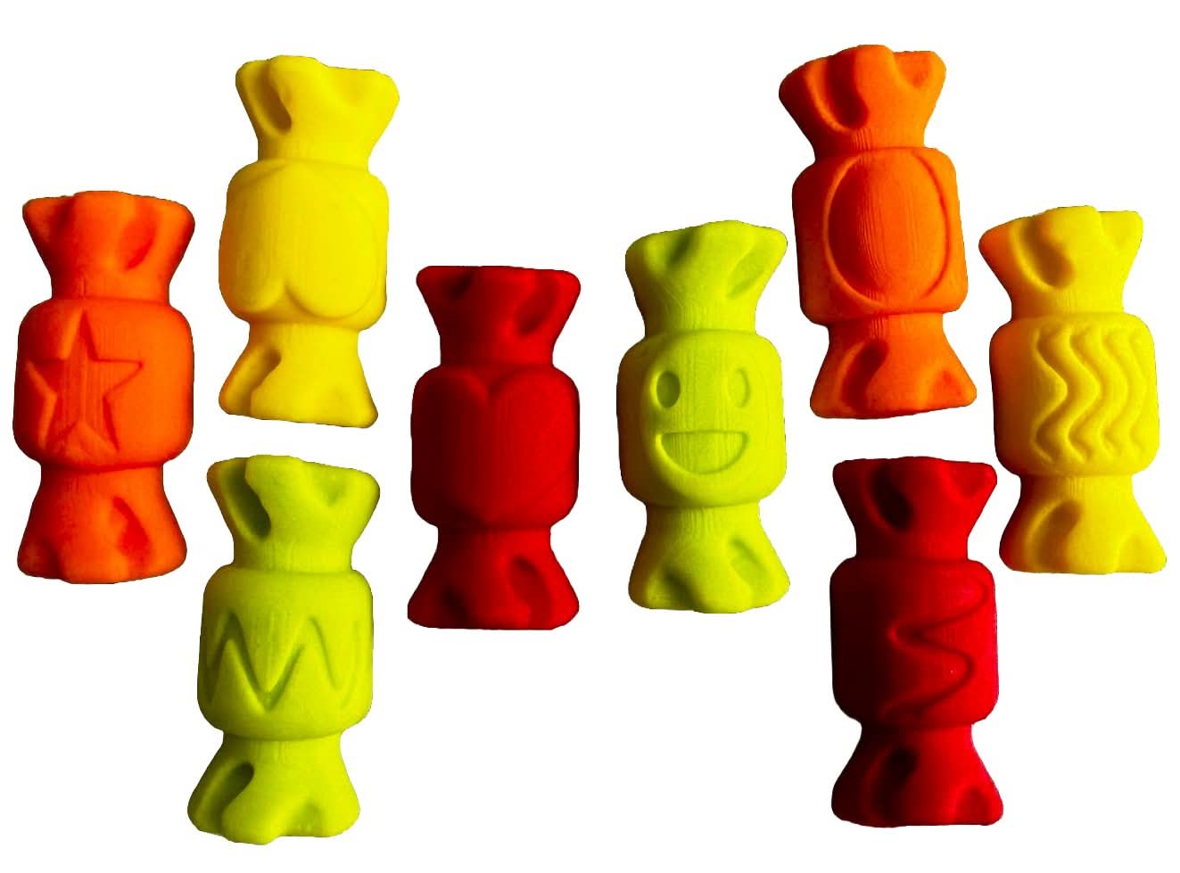Sæt med 8 spiselige sukkerpynt, Candy Decorations fra Sugar Paste Nati Shop