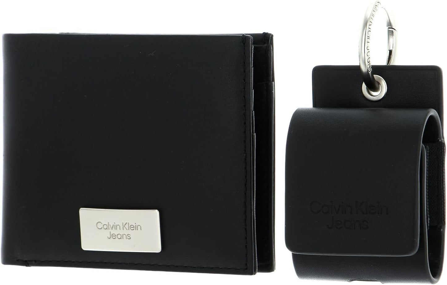 Calvin Klein Jeans Gavesæt til mænd Gifting Bifold Wallet & AirPods etui, sort (sort), Onesize herrepung Naty Shop Standardtitel