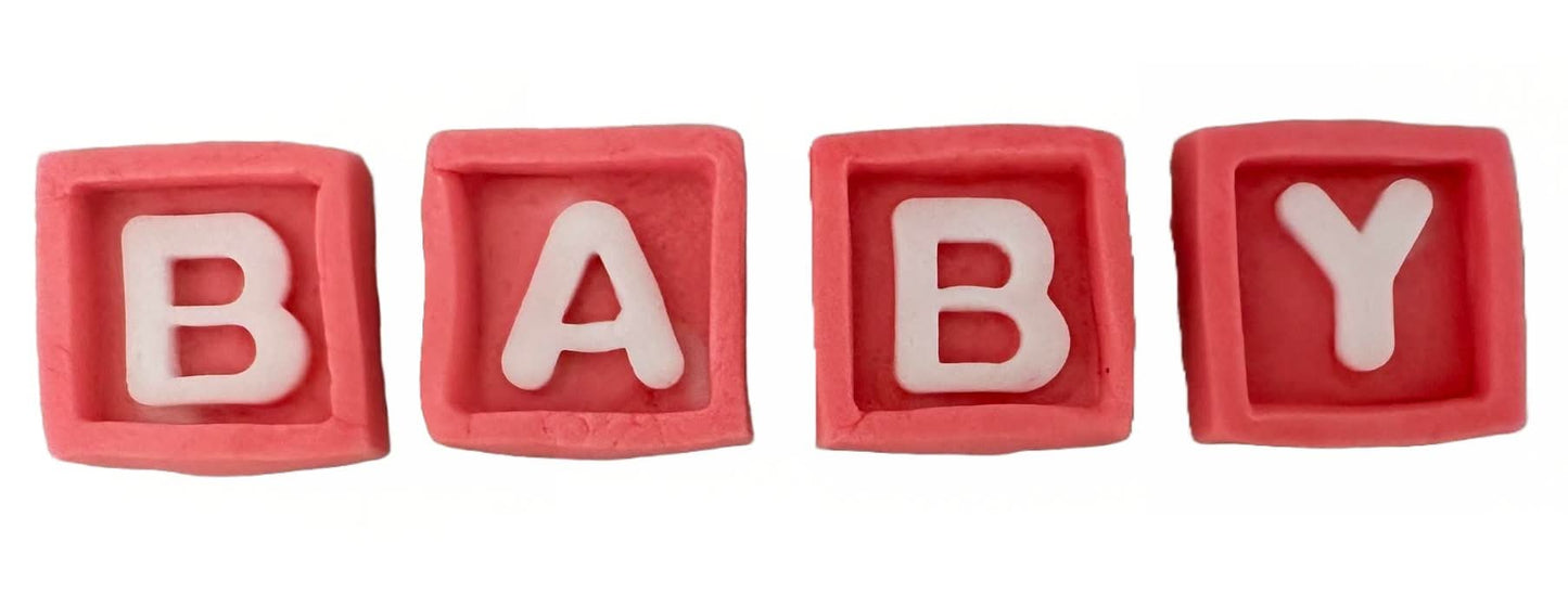 Sæt med spiselige sukkerpynt, Baby Sugar Paste Decorations Nati Shop