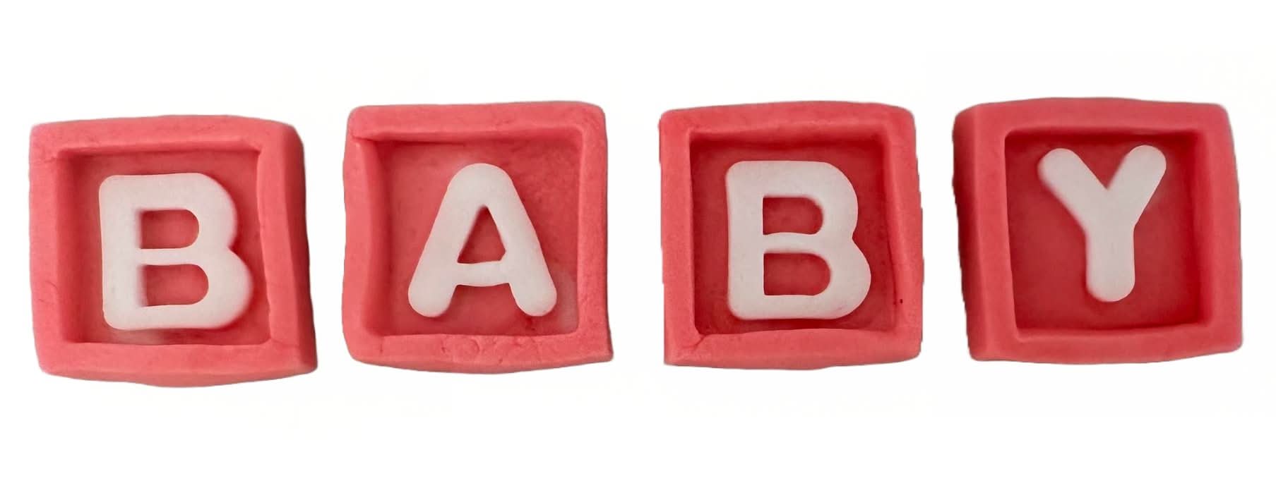 Sæt med spiselige sukkerpynt, Baby Sugar Paste Decorations Nati Shop