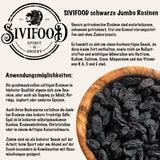 SIVIFOOD jumbo sorte sultanas 300g - store og lækre sorte sultanas topkvalitet naturligt tørrede søde frugtige druer usvovlede usødet usødet usødet oliefri Kishmish tilsætningsstoffer Dehydrerede produkter Naty Shop