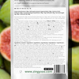 Frysetørrede figner 100% naturlige tørrede figner | Uden tilsat sukker Sundt frysetørret slik | Frysetørrede frugter Frysetørrede figner | ZingyZoo (100g) Naty Shop dehydrerede produkter