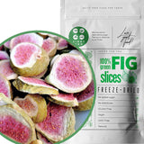 Frysetørrede figner 100% naturlige tørrede figner | Uden tilsat sukker Sundt frysetørret slik | Frysetørrede frugter Frysetørrede figner | ZingyZoo (100 g) Naty Shop dehydrerede produkter 100 G (1 pakke)