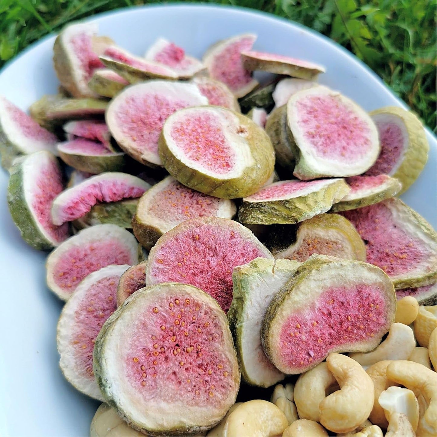 Frysetørrede figner 100% naturlige tørrede figner | Uden tilsat sukker Sundt frysetørret slik | Frysetørrede frugter Frysetørrede figner | ZingyZoo (100g) Naty Shop dehydrerede produkter