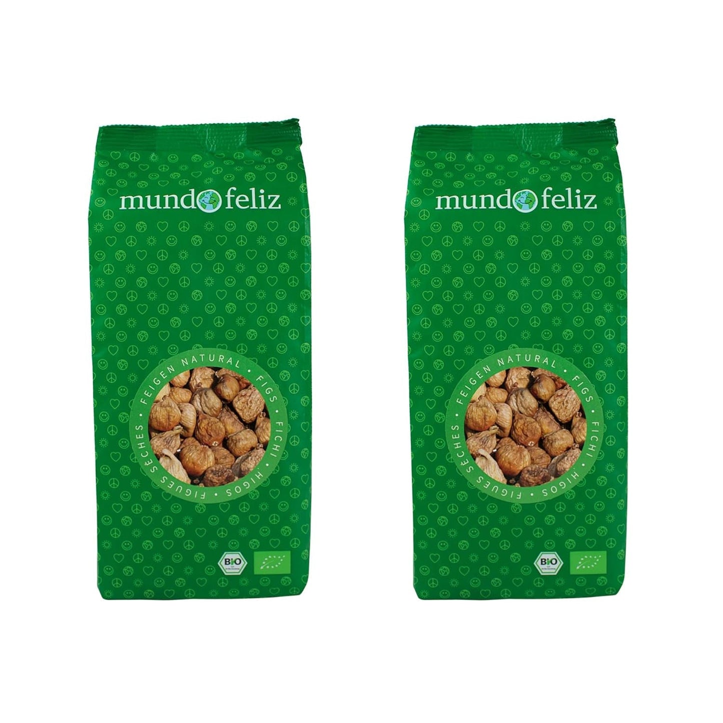 Mundo Feliz tørrede figner fra økologisk landbrug, 2 x 500 g tørrede produkter Naty Shop Standardtitel