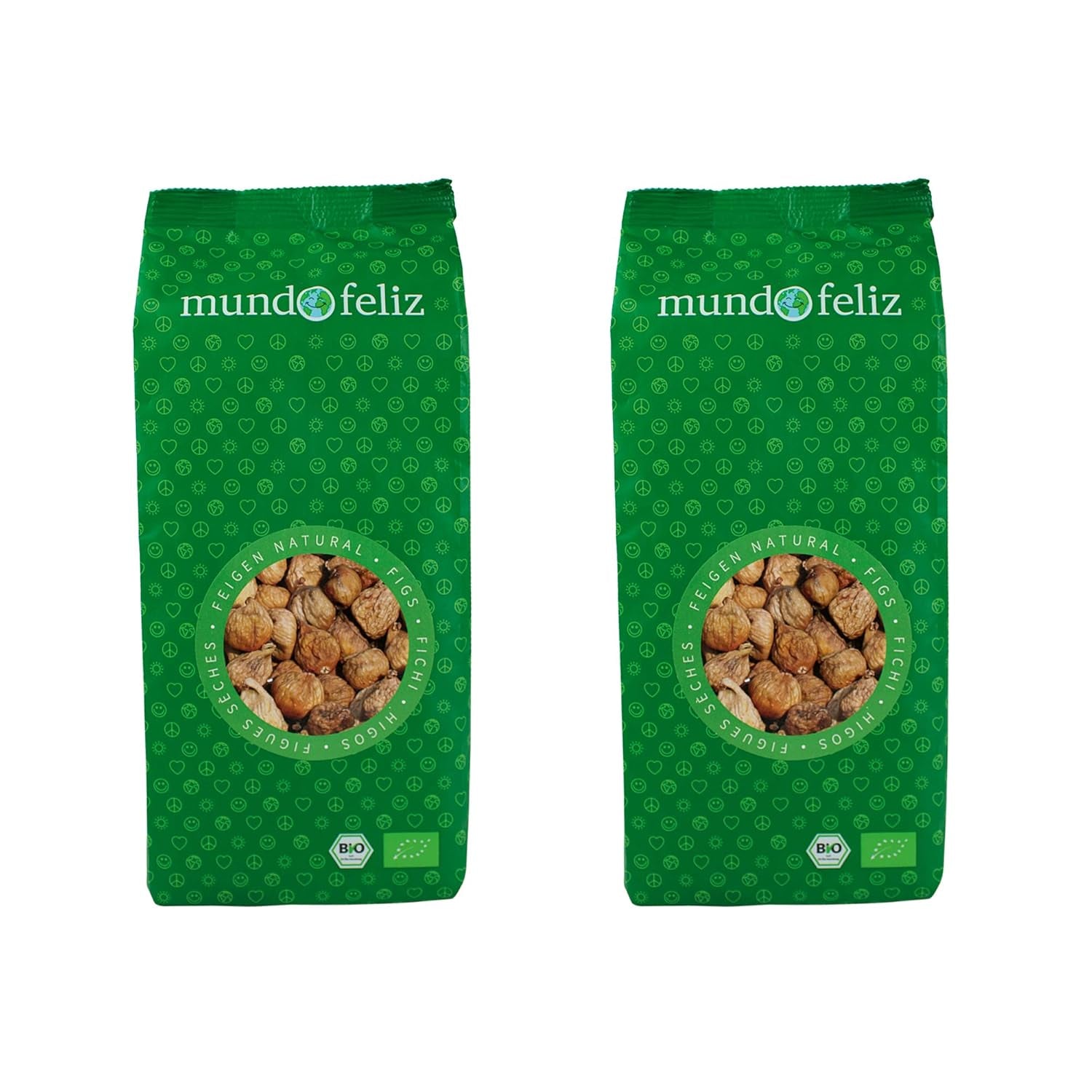 Mundo Feliz tørrede figner fra økologisk landbrug, 2 x 500 g tørrede produkter Naty Shop Standardtitel