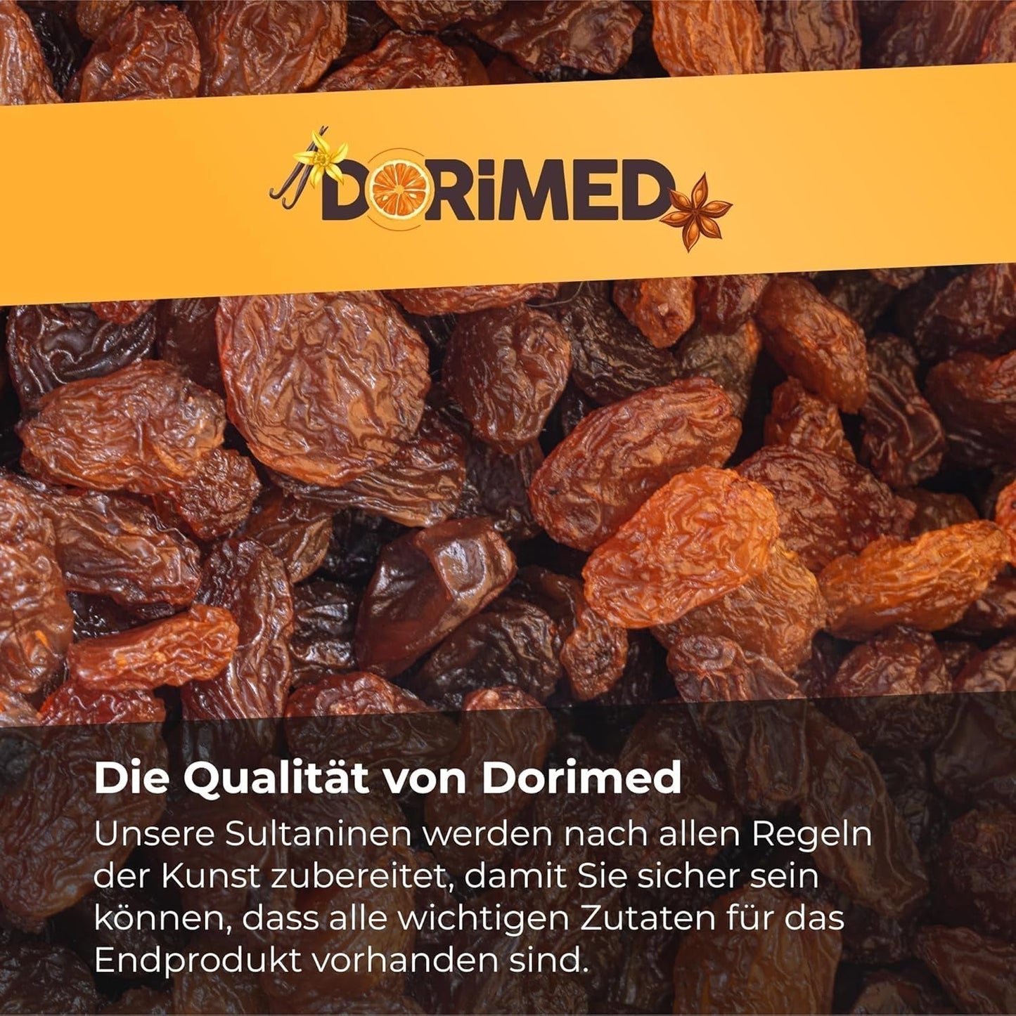 Sultanas rosiner 1 kg | Smyrna Rosin | Sultanas tørrede rosiner fra Izmir | 100 % af tyrkisk oprindelse | Kvalitetssnacks | i Kostfibre fra tørrede druer | Naty Shop dehydrerede produkter