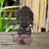 Baby Buddha Pink Toga figur - Inspirerende og munter figur - Positiv talisman Koncentration - Sød og spirituel gaveidé - H 7 cm - Zen'Light Statuetter og skulpturer Naty Shop