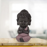 Baby Buddha Pink Toga figur - Inspirerende og munter figur - Positiv talisman Koncentration - Sød og spirituel gaveidé - H 7 cm - Zen'Light Statuetter og skulpturer Naty Shop