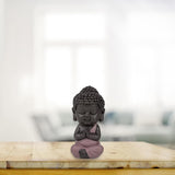 Baby Buddha Pink Toga figur - Inspirerende og munter figur - Positiv talisman Koncentration - Sød og spirituel gaveidé - H 7 cm - Zen'Light Statuetter og skulpturer Naty Shop