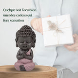 Baby Buddha Pink Toga figur - Inspirerende og munter figur - Positiv talisman Koncentration - Sød og spirituel gaveidé - H 7 cm - Zen'Light Statuetter og skulpturer Naty Shop