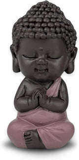 Baby Buddha Pink Toga-statuette - Inspirerende og glædelig figur - Positiv talismanfokus - Sød og spirituel gaveidé - H 7 cm - Zen'Light-statuetter og -skulpturer Naty Shop Standardtitel