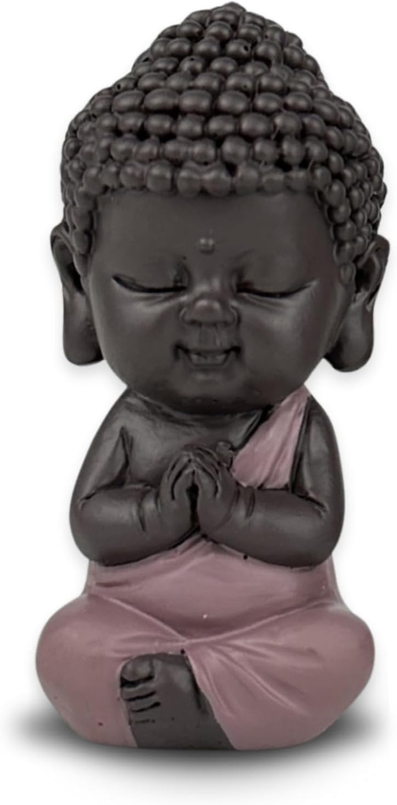 Baby Buddha Pink Toga-statuette - Inspirerende og glædelig figur - Positiv talismanfokus - Sød og spirituel gaveidé - H 7 cm - Zen'Light-statuetter og -skulpturer Naty Shop Standardtitel