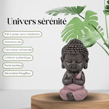 Baby Buddha Pink Toga figur - Inspirerende og munter figur - Positiv talisman Koncentration - Sød og spirituel gaveidé - H 7 cm - Zen'Light Statuetter og skulpturer Naty Shop