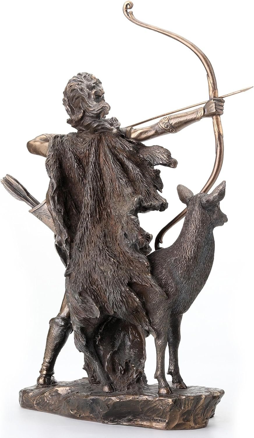 Bronzestatue af jagtens gudinde og de vilde Naty Shop-statuetter og skulpturer