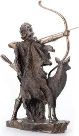 Bronzestatue af jagtens gudinde og de vilde Naty Shop-statuetter og skulpturer
