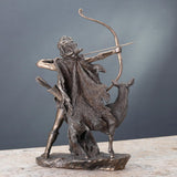 Bronzestatue af jagtens gudinde og de vilde Naty Shop-statuetter og skulpturer