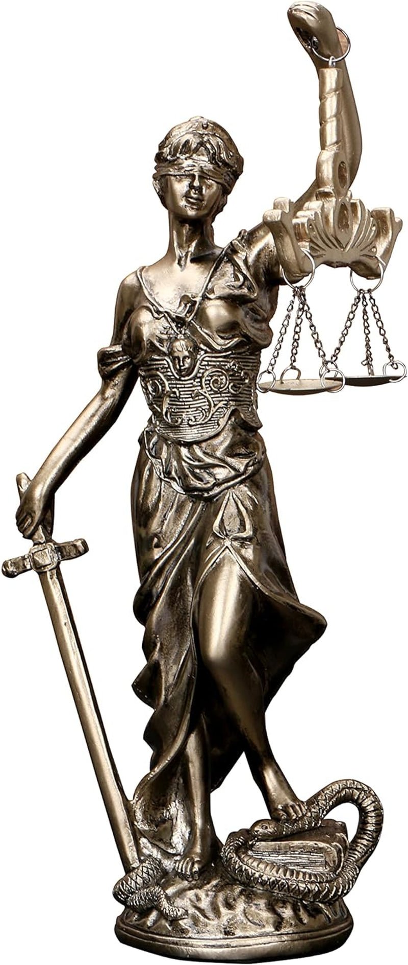Lady Justice Statue 30,5 cm Justice Statue Retfærdighedsgudinde Retfærdighedsskulptur Græsk-romersk engel Retfærdighedsblindstatuer til indretning Statuetter og skulpturer Naty Shop Standardtitel