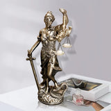 Lady Justice Statue 30,5 cm Justice Statue Retfærdighedsgudinde Retfærdighedsskulptur Græsk-romersk engel Retfærdighedsblindstatuer til indretning Statuetter og skulpturer Naty Shop
