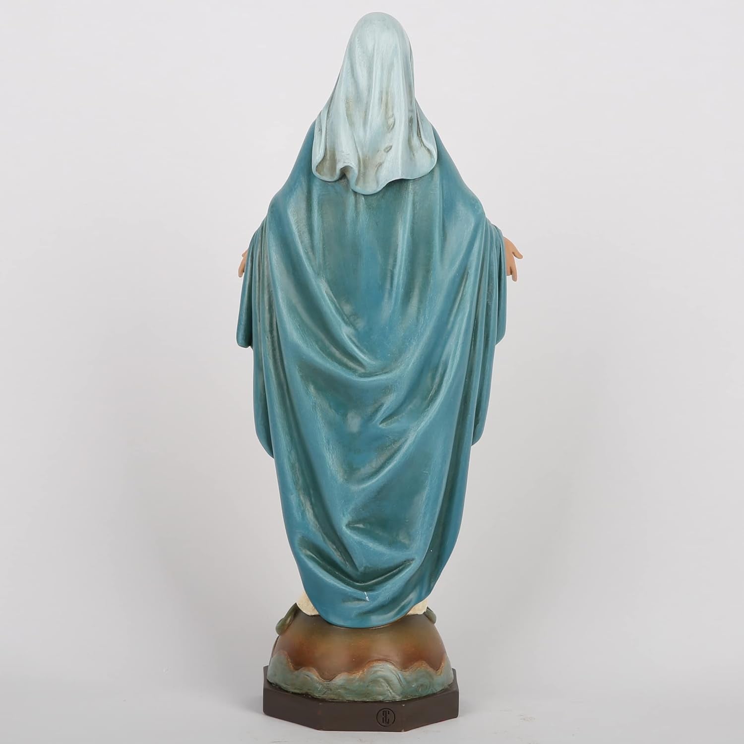 BC katolsk Vor Frue af Nåde Statue Jomfru Maria Alter Figur Religiøs gave til mor Katolsk boligdekoration 34,3 cm Højde Håndmalet af BuildClassic (Elegant) Naty Shop statuer og skulpturer