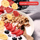 Jordbær-banan mix 200g - frysetørrede jordbær og frysetørrede bananer som en lækker snack i en pose Dehydrerede produkter Naty Shop