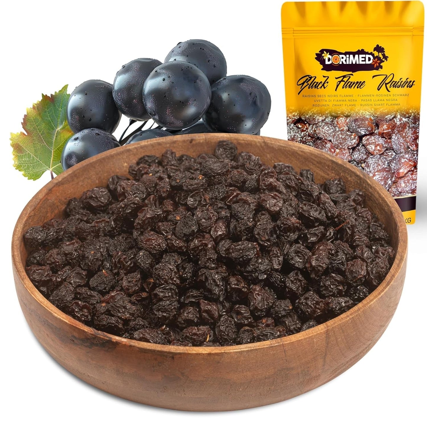 Lilla sorte sultanas 1 kg | Tørrede druer | Ingen frø og intet sukker | produkter uden genteknologi | Velegnet til vegetarer og veganere | Ideel til at kombinere med chokolade Dehydrerede produkter Naty Shop Standard titel